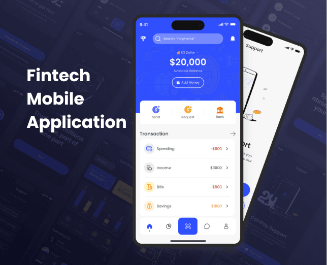 TS Techy – Fintech Mobile Application